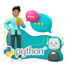 Умный чат-бот на Python - КИБЕРшкола программирования для детей, компьютерные курсы для школьников, начинающих и подростков - KIBERone г. Санкт-Петербург